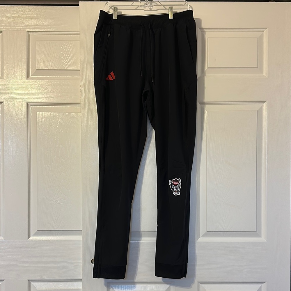 NC State Adidas Black Sweatpants/Joggers